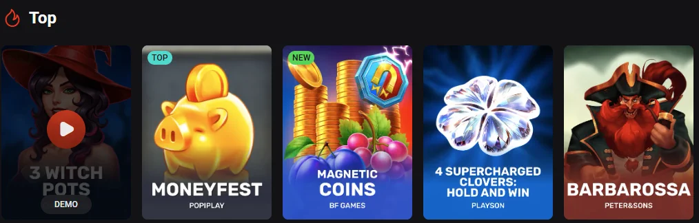 Rollero Casino Games